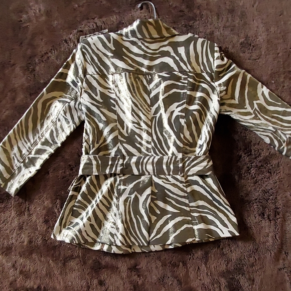 Cache Metallic Safari Jacket - Picture 5 of 8